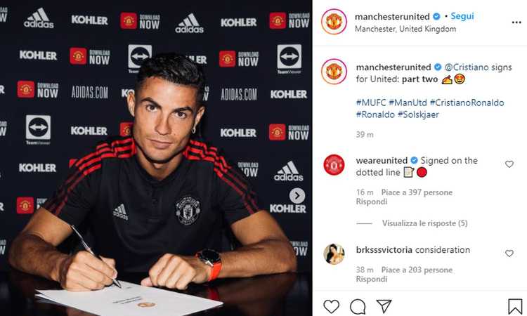 Ronaldo e l'esordio bis con lo United: 'Non sono in vacanza, voglio vincere ancora. Pressione su Solskjaer per giocare'