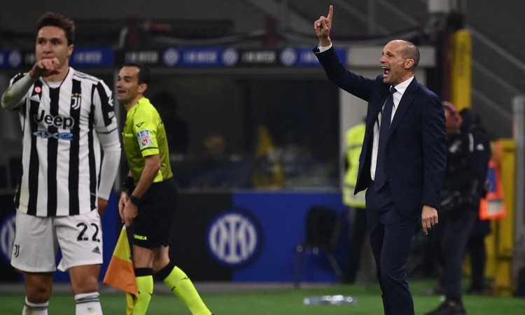 Juve, Allegri: 'Punto meritato. C'è mancanza di fiducia, per la vetta serve pazienza. Chiesa e Dybala fuori...'