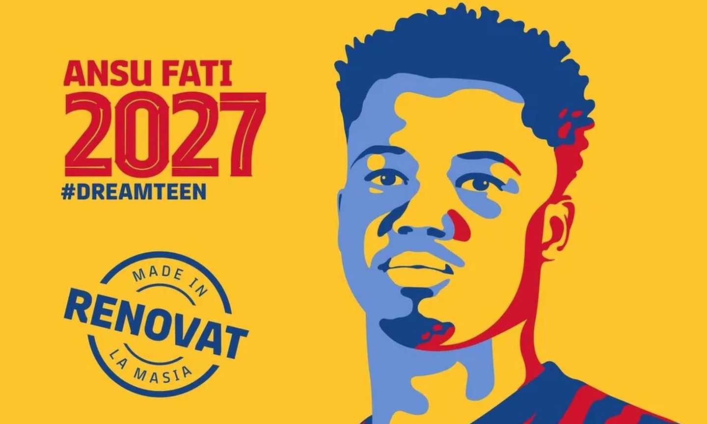 Barcellona, UFFICIALE: rinnova Ansu Fati fino al 2027, clausola da 1 miliardo