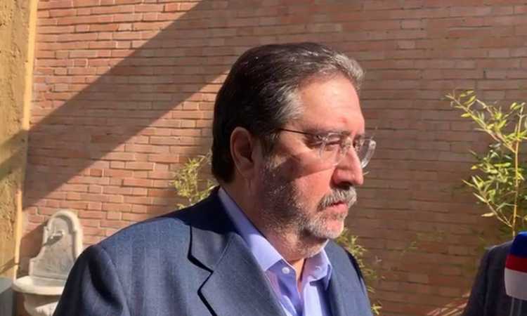Inter, l'agente Giovanni Branchini in sede