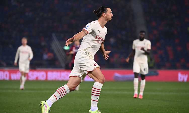 Milan primo in classifica: battuto 4-2 il Bologna in nove uomini
