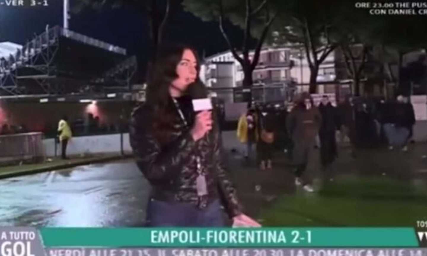 Condannato per violenza sessuale il tifoso che palpeggiò in diretta una giornalista a Empoli