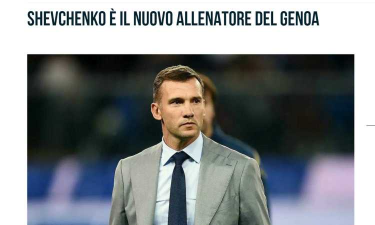 Genoa, UFFICIALE Shevchenko fino al 2024