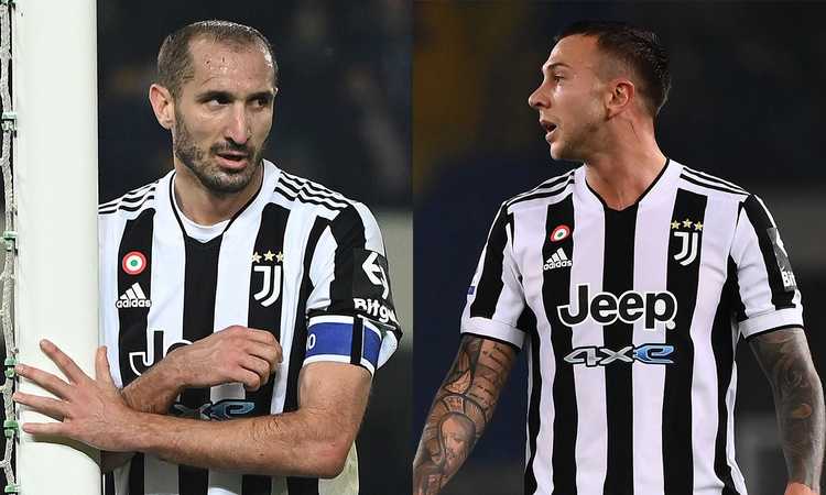 Juve, UFFICIALE: Bernardeschi e Chiellini recuperati per l'Atalanta