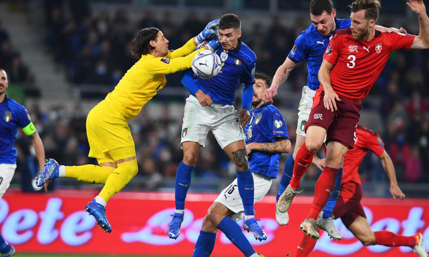 Italia-Svizzera 1-1: Di Lorenzo risponde a Widmer, Jorginho sbaglia il rigore