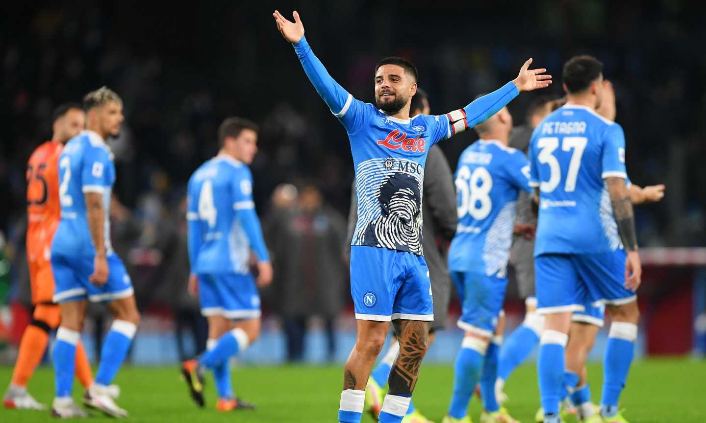 Napoli-Lazio 4-0: il tabellino