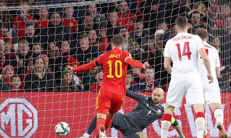 Juve, come cambia il mercato di Ramsey dopo la doppietta col Galles