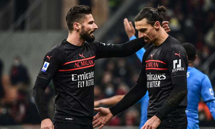 Milan senza Ibra: Pioli rilancia Giroud, chiamato a sbloccarsi