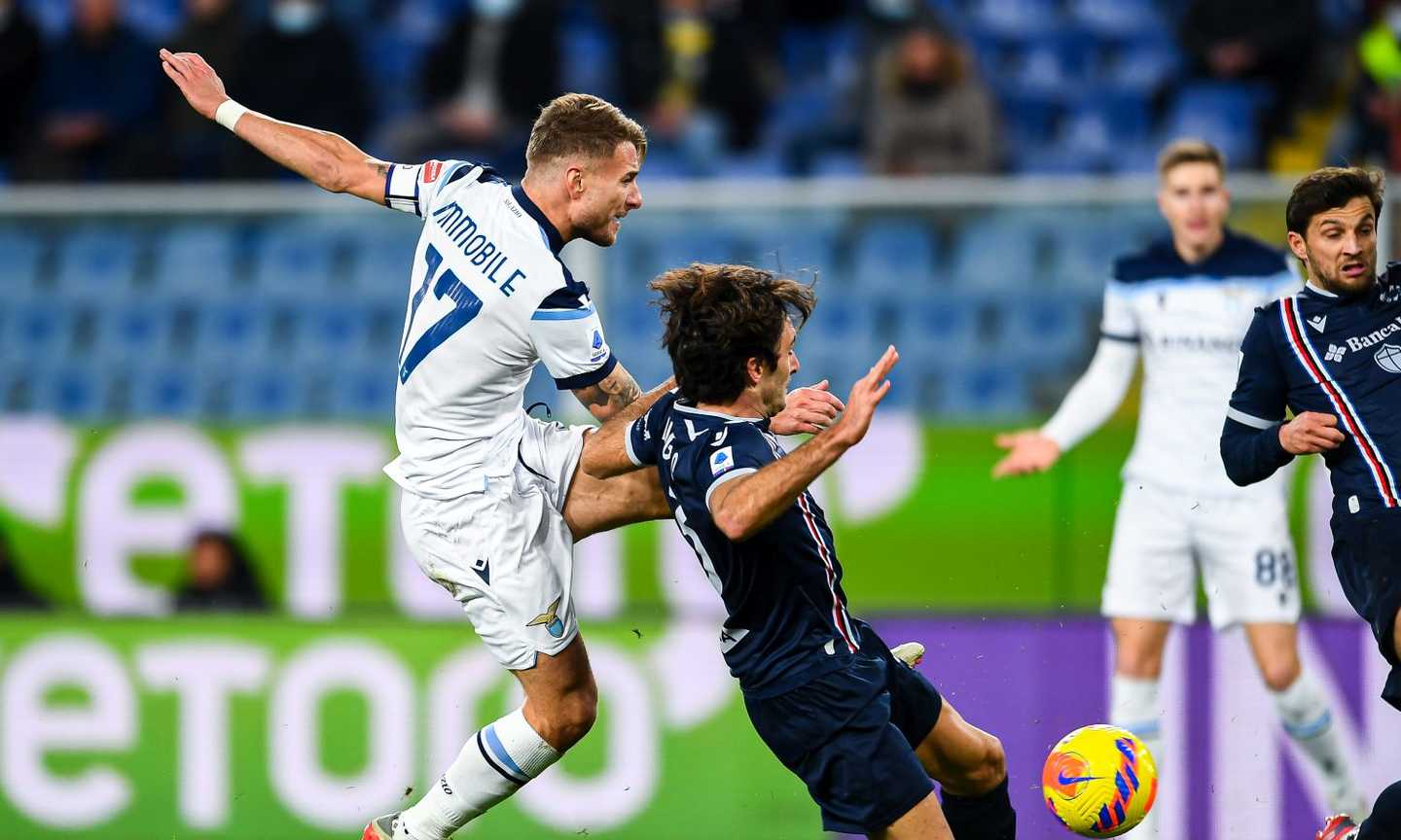 Per 45' si rivede il 'sarrismo', poi si fa male Immobile e si spegne la luce: alla Lazio basta un tempo, Samp battuta 3-1