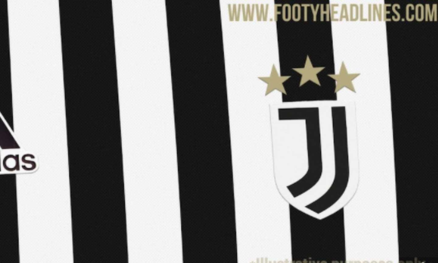 Juve, Adidas pensa a un 'finto scudetto' sotto il logo sulla maglia 2022/23 FOTO