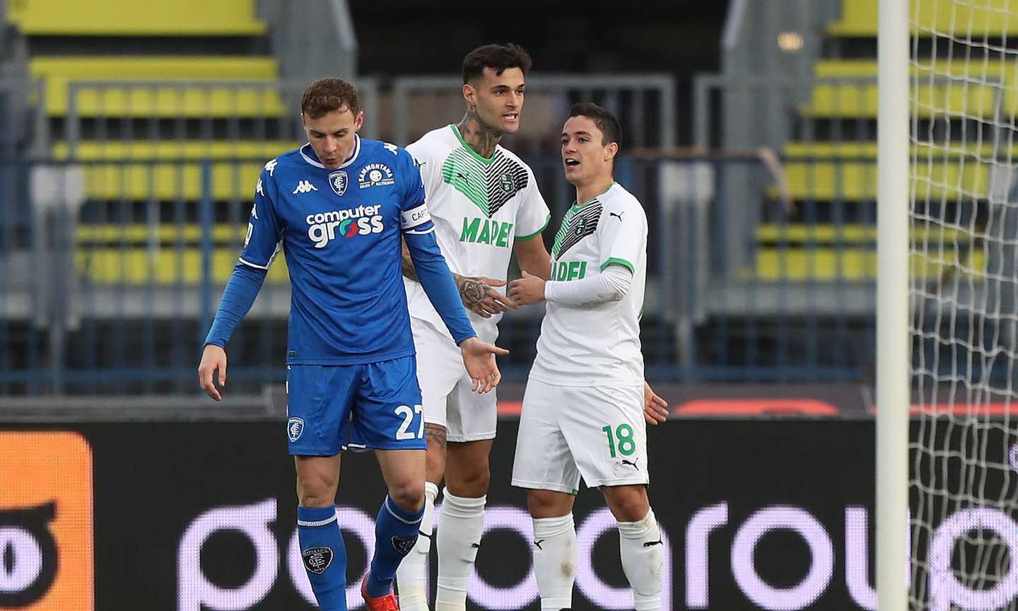 Sassuolo-Verona, le formazioni ufficiali: out Defrel. Raspadori-Scamacca contro Simeone-Caprari