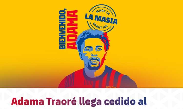 Adama Traoré si presenta al Barcellona VIDEO