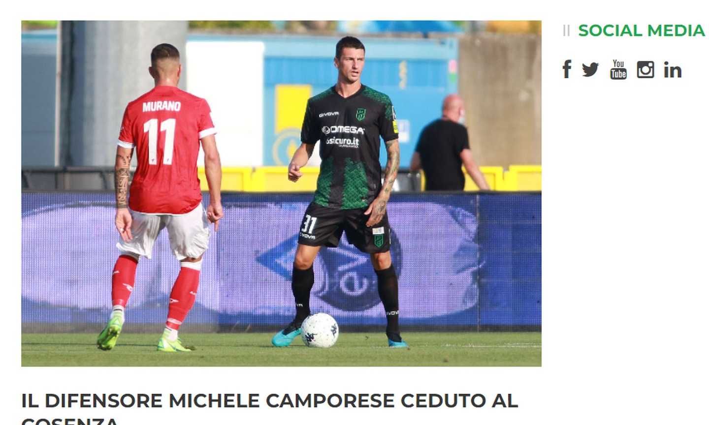 Pordenone, UFFICIALE: Camporese al Cosenza