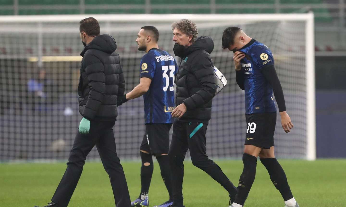 Inter-Empoli, Correa ko: esce tra le lacrime, domani le visite