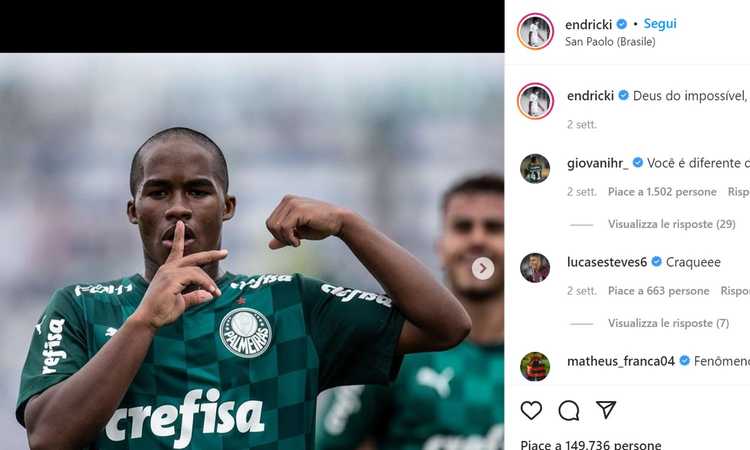 Sulle orme di Gabriel Jesus e Vinicius: Endrick è la stella della Copinha. Ecco chi lo vuole