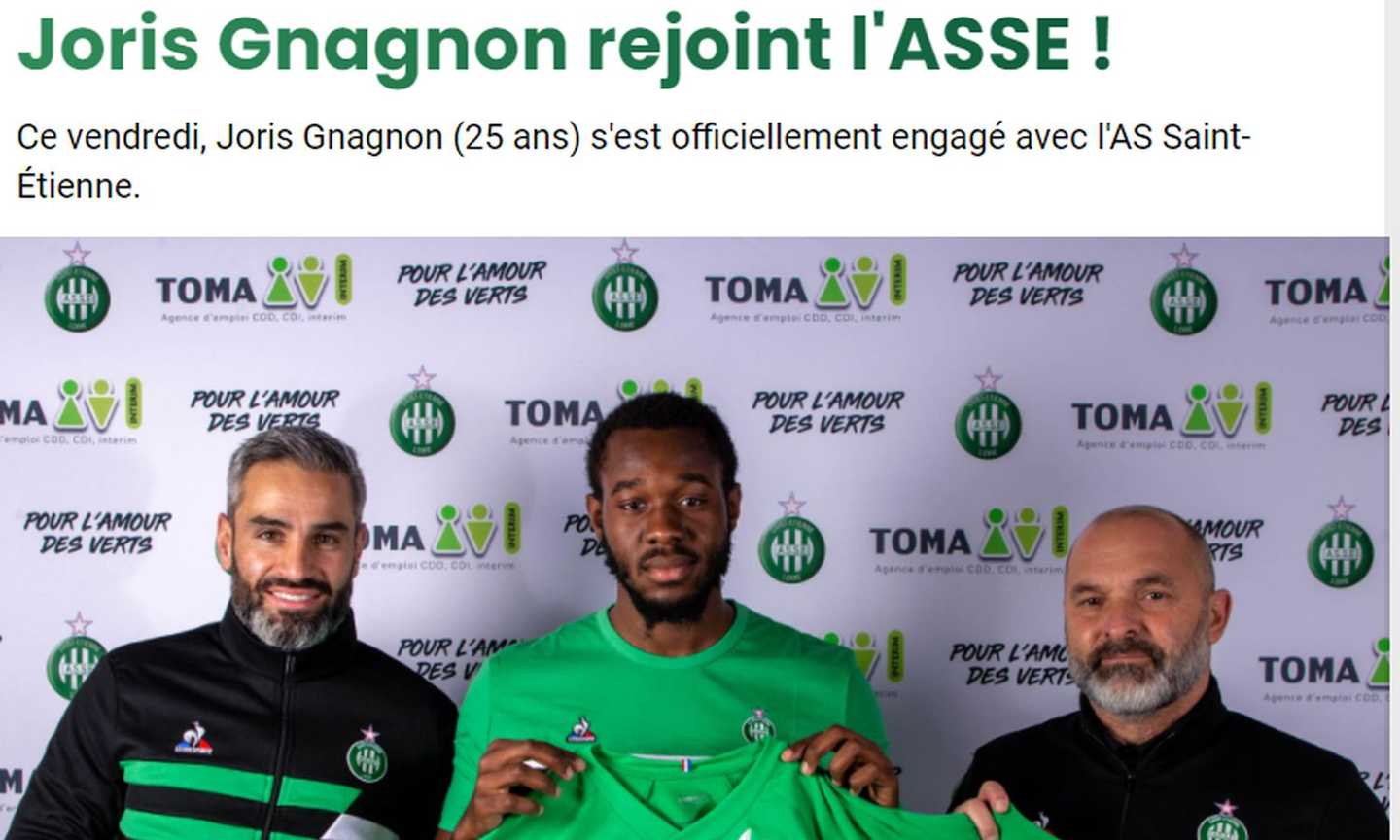 Saint-Etienne, UFFICIALE: arriva l'ex Siviglia Gnagnon