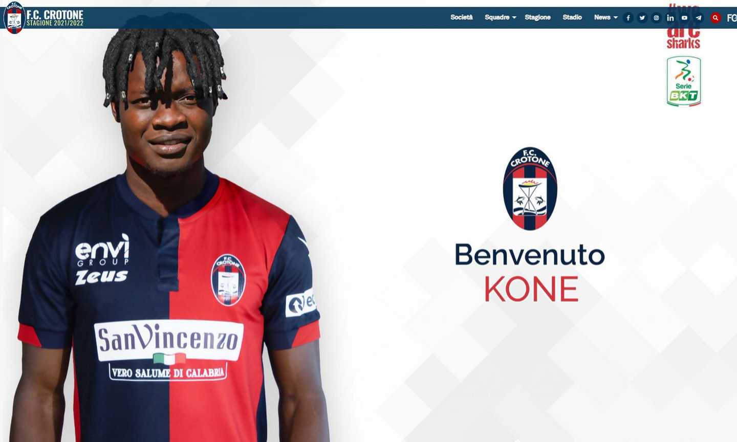 Crotone, UFFICIALE: preso Kone dal Torino