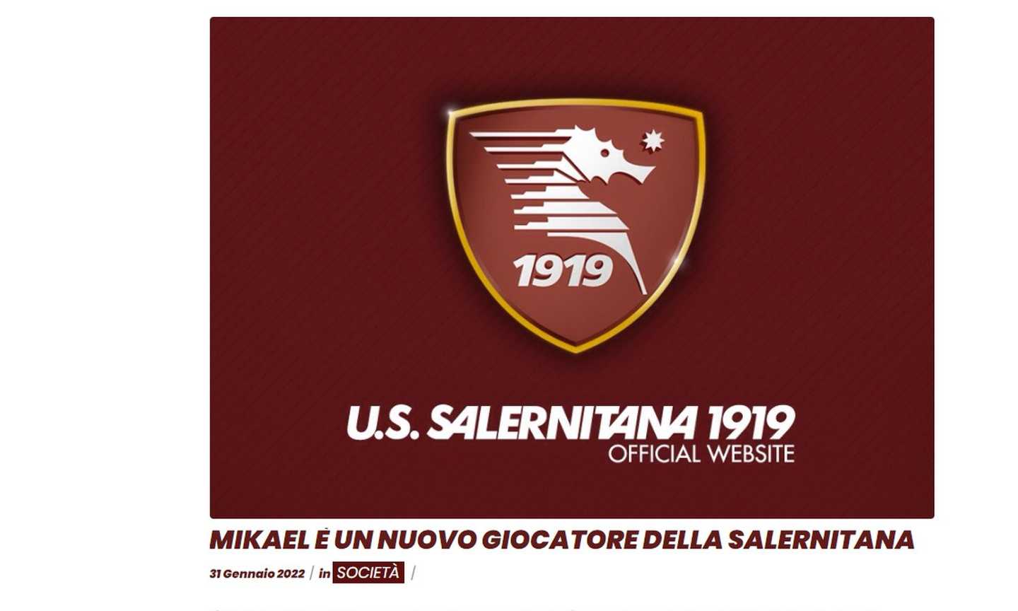 Salernitana, UFFICIALE: arriva pure Mikael