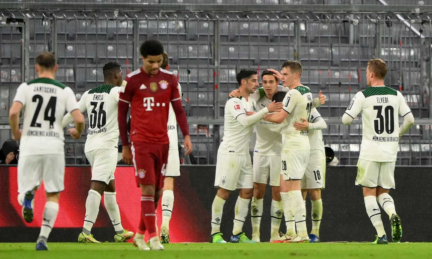 Bundesliga: Bayern decimato dal Covid e sconfitto in casa, 2-1 in rimonta per il Borussia Monchengladbach