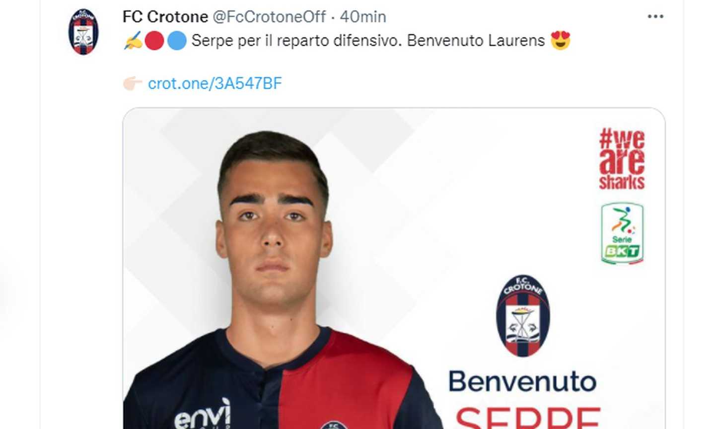 Crotone, UFFICIALE: preso Serpe dal Genoa