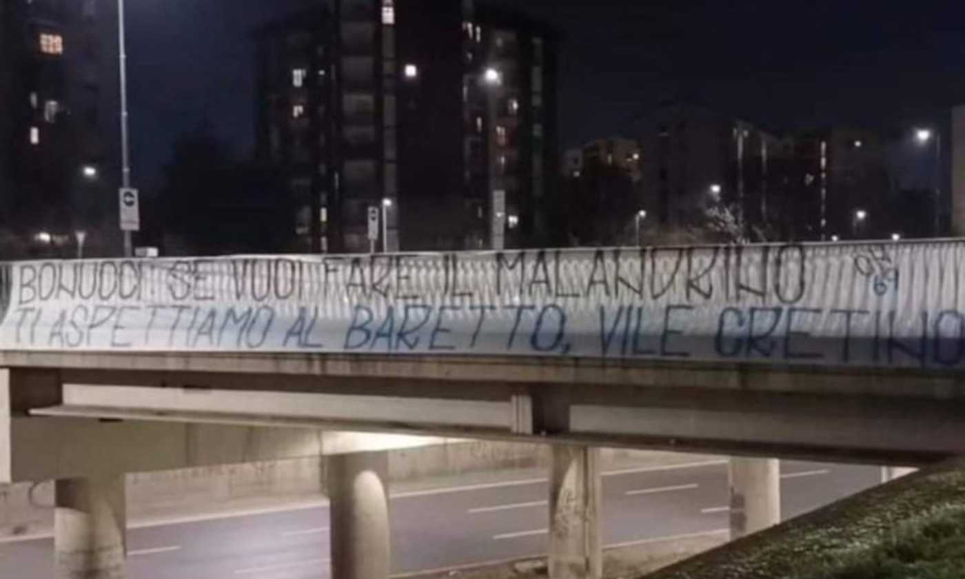 Inter, striscione della Curva Nord contro Bonucci: 'Se vuoi fare il  malandrino', Serie A