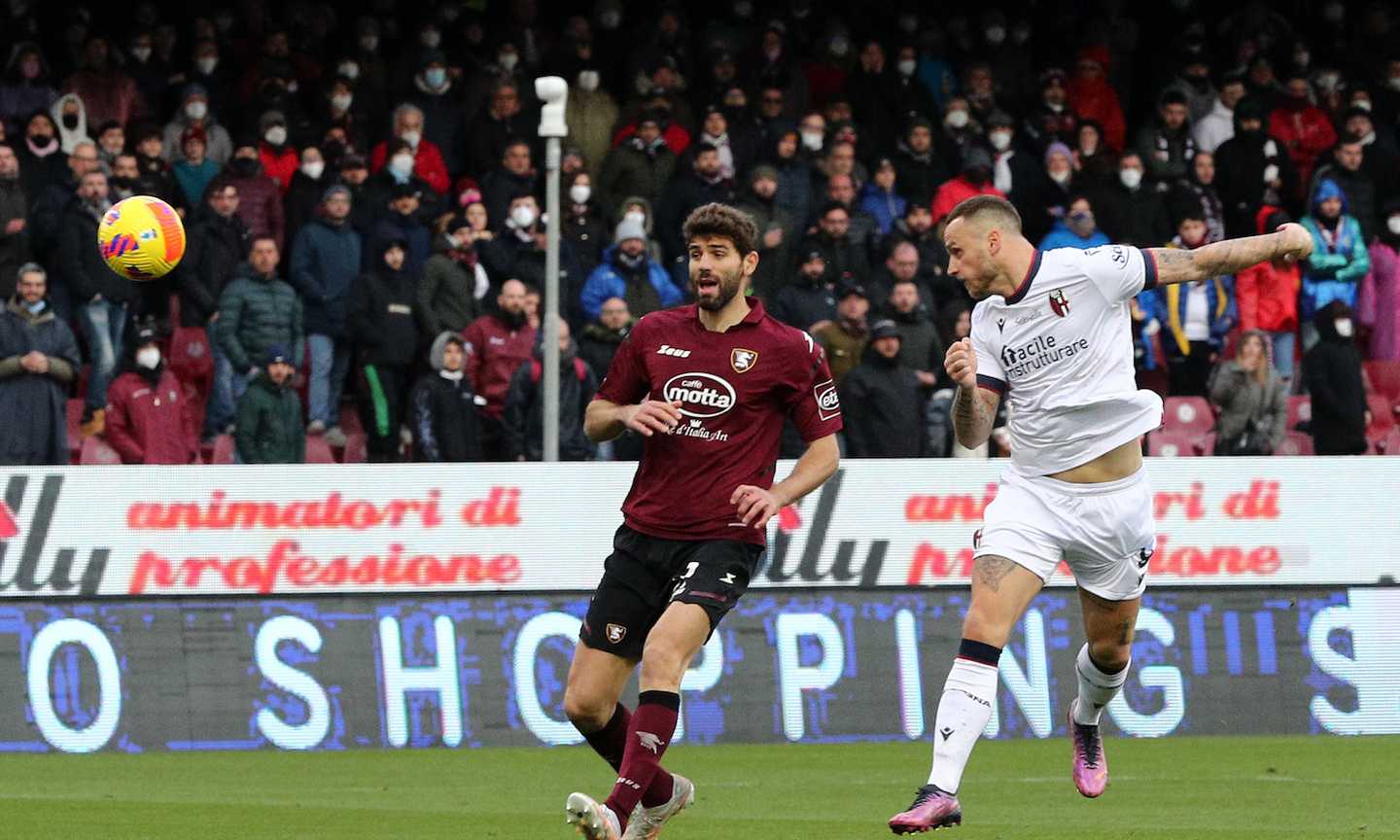 Zortea risponde ad Arnautovic: 1-1 tra Salernitana e Bologna