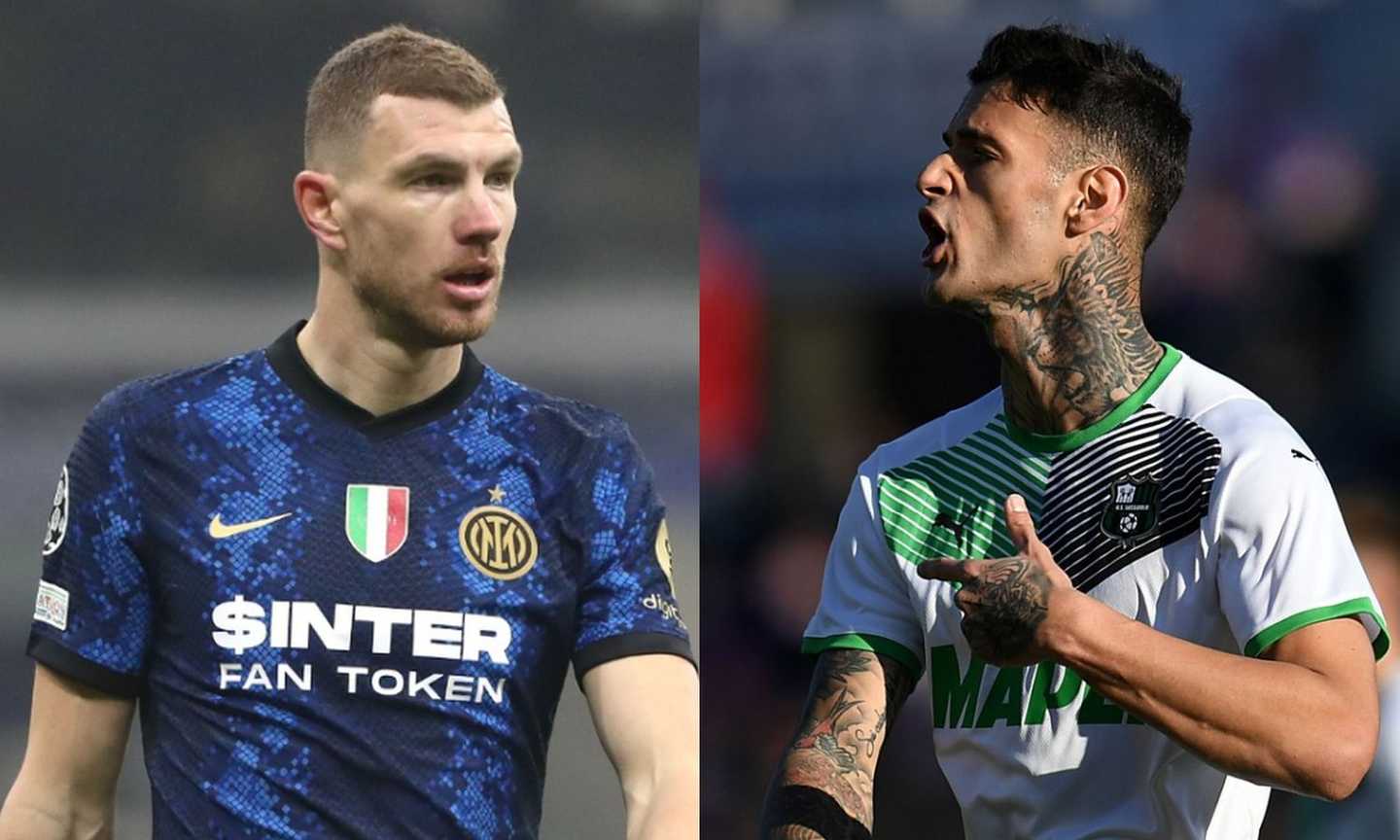 Inter, niente Dzeko dal 1'? Allora l’attacco migliore ce l’ha il Sassuolo: Scamacca-Frattesi sfidano il futuro