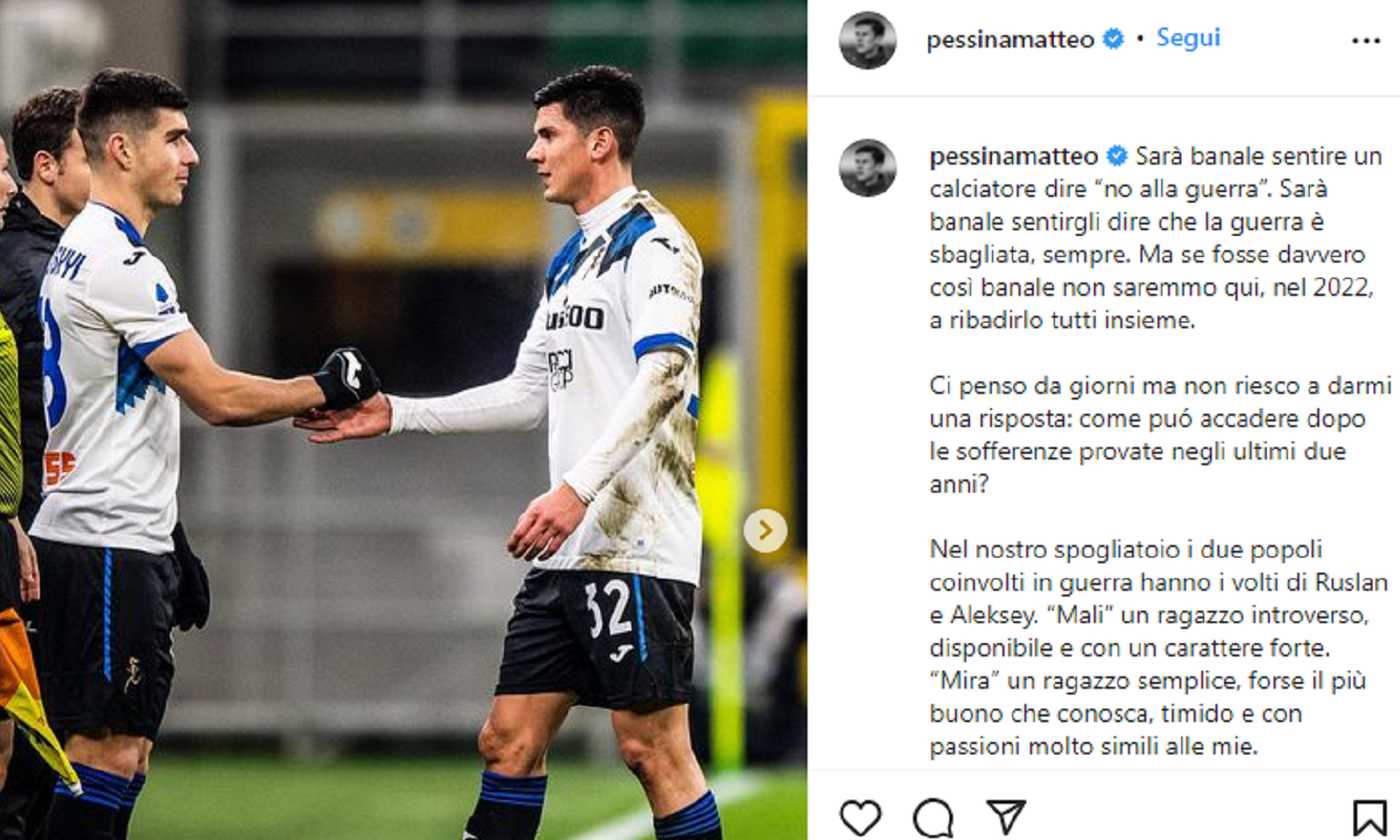 Atalanta, Pessina racconta l'abbraccio tra il russo Miranchuk e l'ucraino Malinovskyi: 'Stop alla guerra', FOTO | Serie A | Calciomercato.com