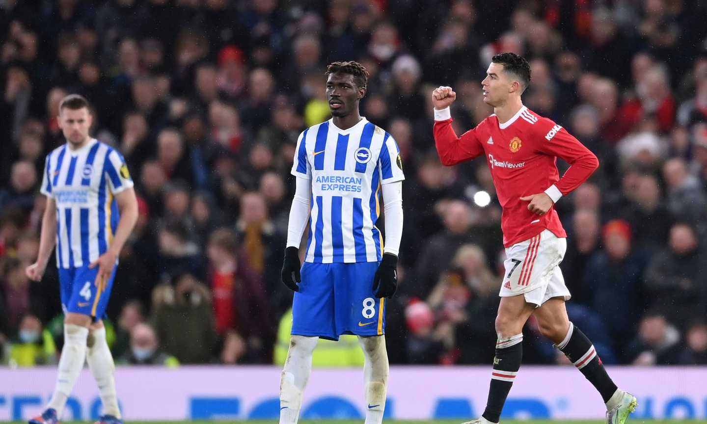 Premier League: Ronaldo si sblocca, il Manchester United batte il Brighton ed è 4°