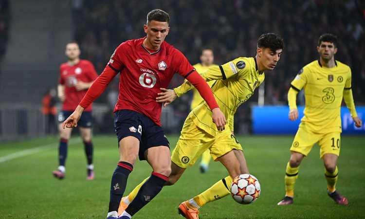 Lille, Botman fuori per infortunio: l'obiettivo del Milan esce al 57' contro il Chelsea