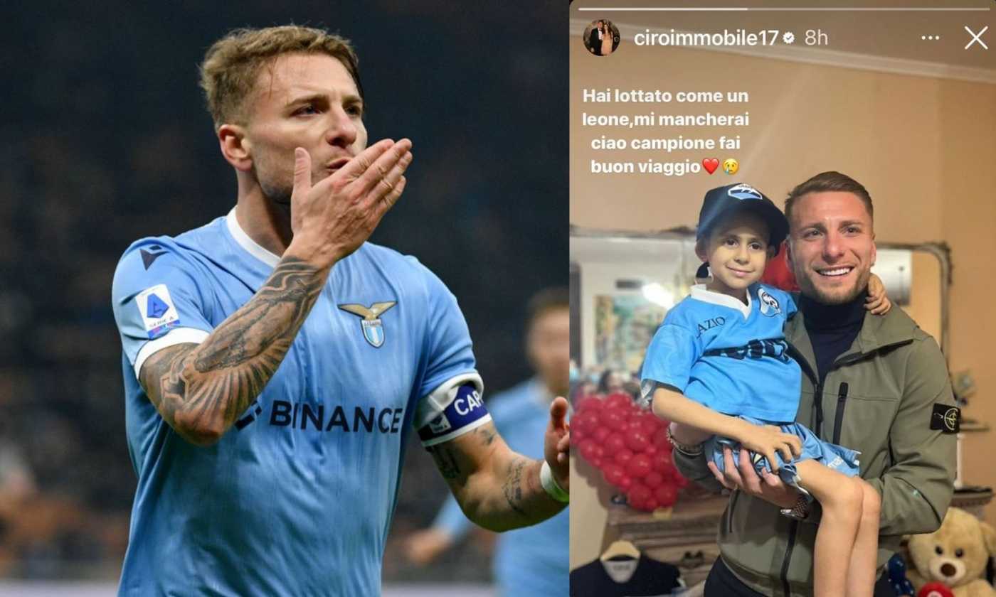 Immobile commosso per l addio al piccolo tifoso Alessio Hai