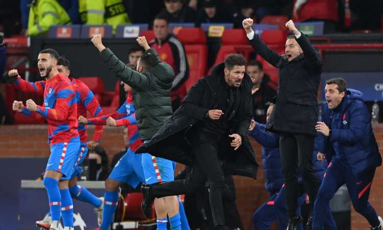 O Atlético venceu em Manchester e viajou para as quartas de final, a vingança de Simeone contra Cristiano Ronaldo 7. Rangnick, mais um fracasso!  |  primeira página