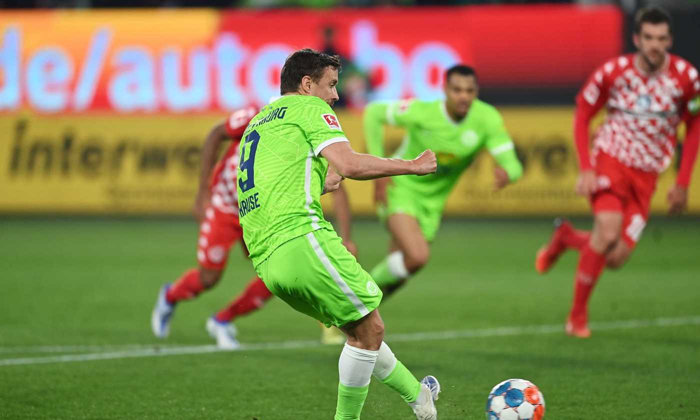 Bundesliga: Wolfsburg-Mainz 5-0, tripletta di Kruse