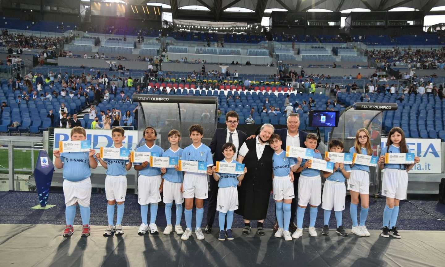 PlanetPay365 e S.S. Lazio presentano all'Olimpico il progetto a sostegno dei bambini della onlus So.Spe