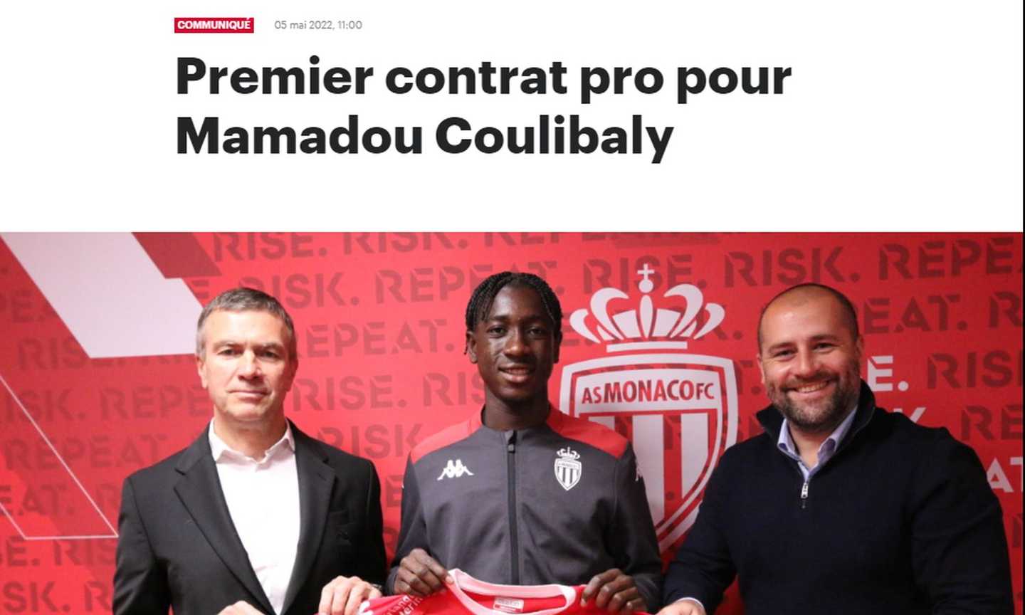 Monaco, è UFFICIALE il rinnovo di Coulibaly. Respinta l'offerta del Milan, c'è la conferma sui social