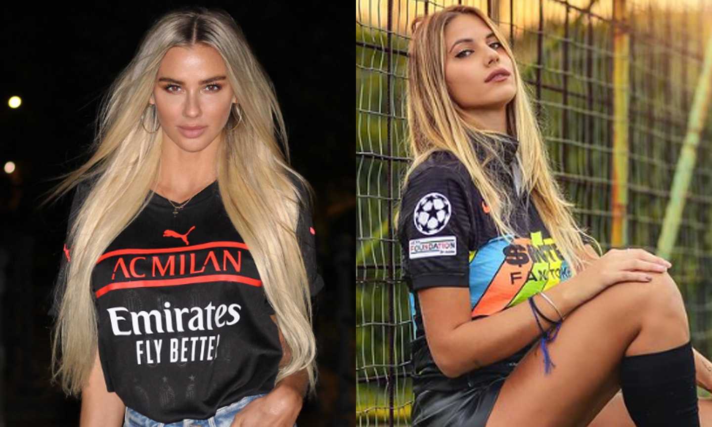 Martina contro Manuela, l'attesa di Inter e Milan si fa bollente anche fra tifose vip FOTO