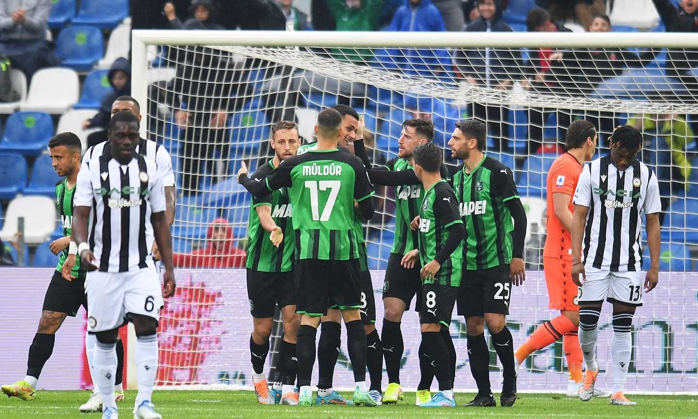 Nuytinck riprende Scamacca, Sassuolo-Udinese 1-1