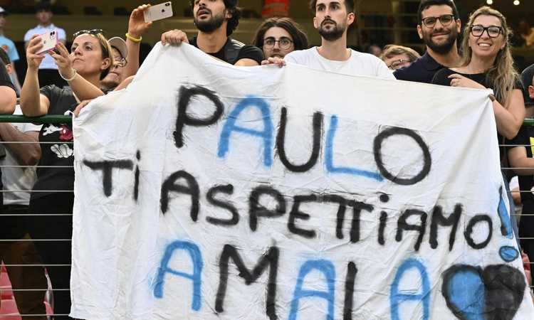'Paulo, ti aspettiamo': San Siro abbraccia Dybala nella notte di Eto'o, in campo contro ogni discriminazione 'Paulo, ti aspettiamo': San Siro abbraccia Dybala nella notte di Eto'o, in campo contro ogni discriminazione