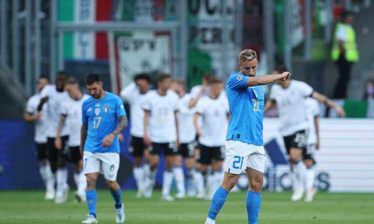 La Germania infligge una lezione alla peggiore Italia della gestione Mancini. Punteggio meno pesante della batosta