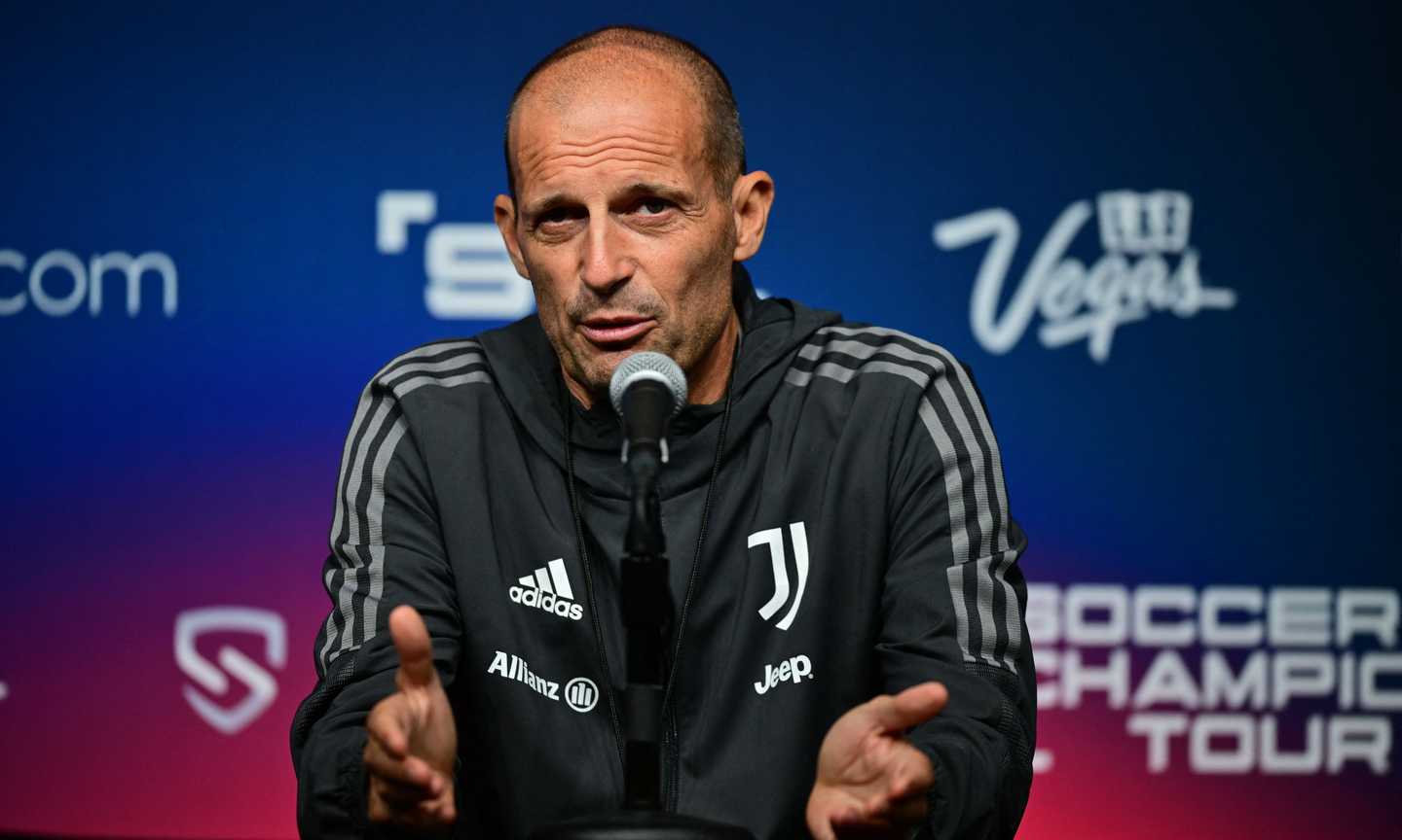 Allegri: 'Szczesny ko, ecco cos'ha. Vlahovic e McKennie giocano'. Real Madrid-Juve alle 4, in 90.000 a Pasadena