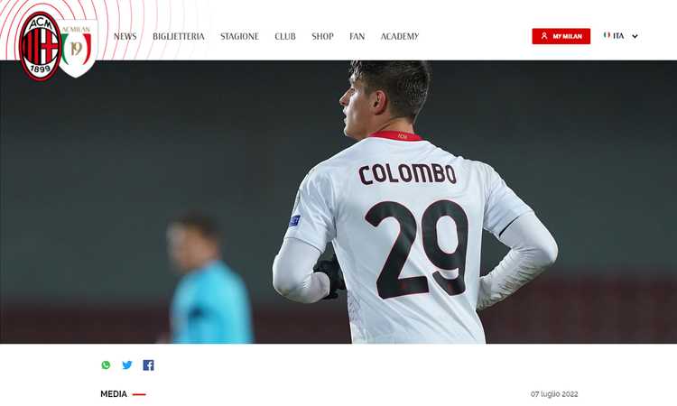 Milan, UFFICIALE: Colombo al Lecce, la formula Milan, UFFICIALE: Colombo al Lecce, la formula