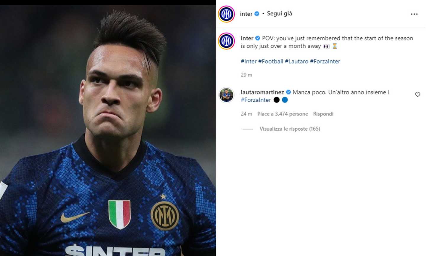 Lautaro Martinez si blinda: 'Inter, manca poco! Un altro anno insieme' FOTO. Il mercato si allontana