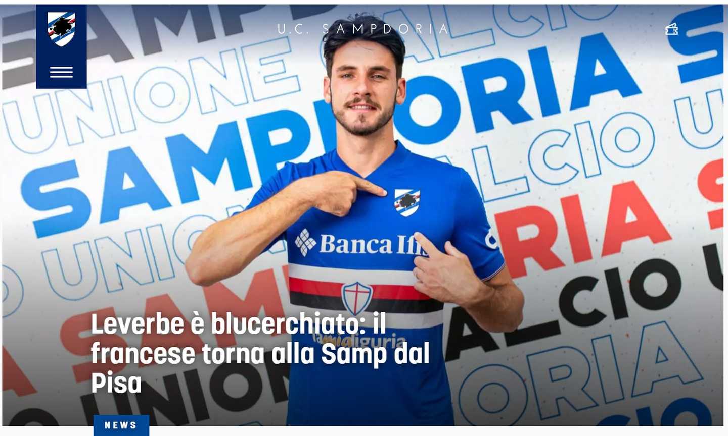 Sampdoria, UFFICIALE: Leverbe al Benevento