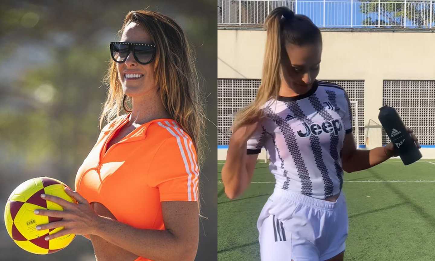 Natalia Guitler, che fisico! La regina del teqball e del freestyle  brasiliana, ma gioca anche in maglia Juve! FOTO