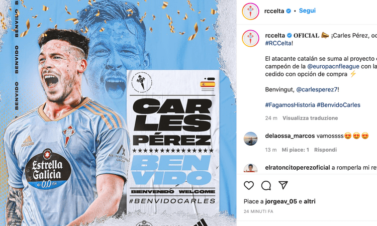Carles Perez: 'Roma, era chiaro fin dall'inizio che...' Carles Perez: 'Roma, era chiaro fin dall'inizio che...'