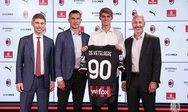 Milan, OFFICIAL De Ketelaere: will wear the number 90 |  First page