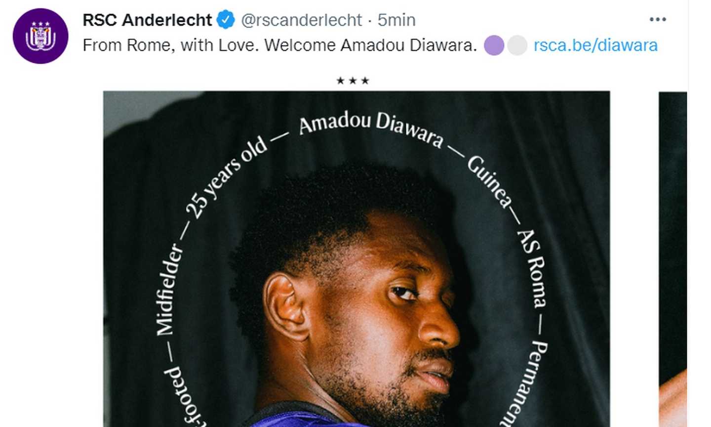 Anderlecht-Silkeborg, le formazioni ufficiali: Hoedt e Diawara titolari