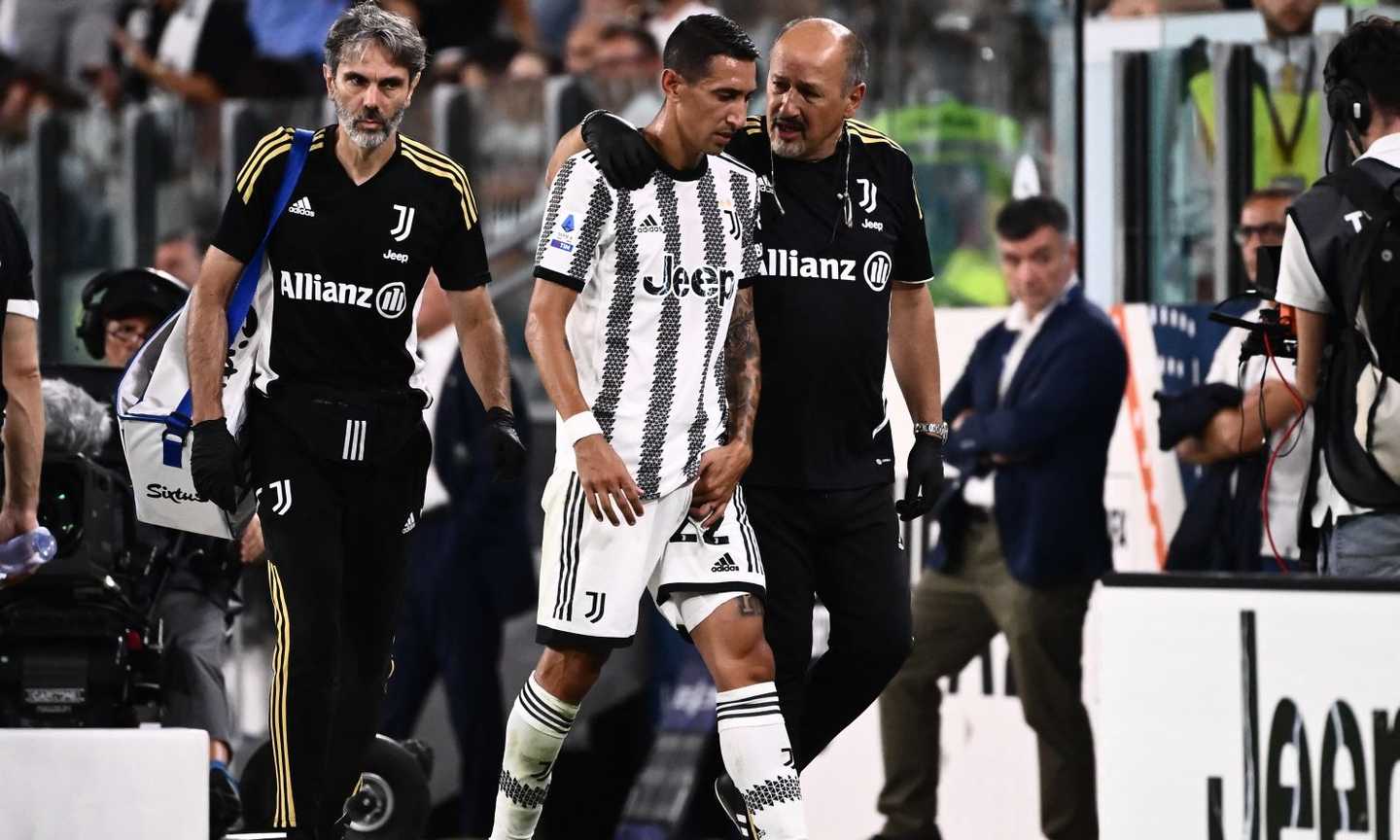 Juve, è ansia Di Maria. L'argentino costretto al cambio per un problema all'adduttore