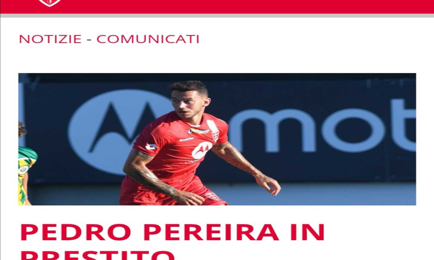 Monza, UFFICIALE: Pereira ceduto in prestito