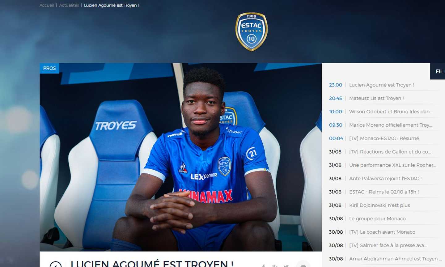 Troyes, UFFICIALE: dall'Inter ecco Agoumé